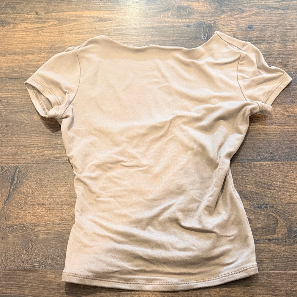 Classic Women's Short-Sleeve Tee in Beige